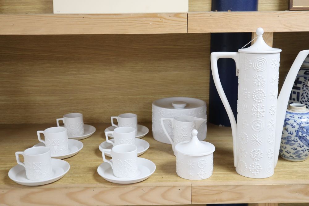 A 1960s Portmeirion Totem patterned coffee set